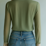 Ilona - Bluza s cvjetnim uzorkom i čipkom