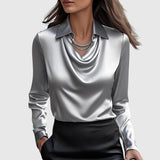 Adela – Elegantna bluzica s efektom svile