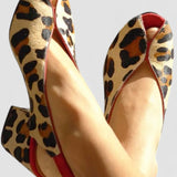 Louison | Sandali s leopard uzorkom