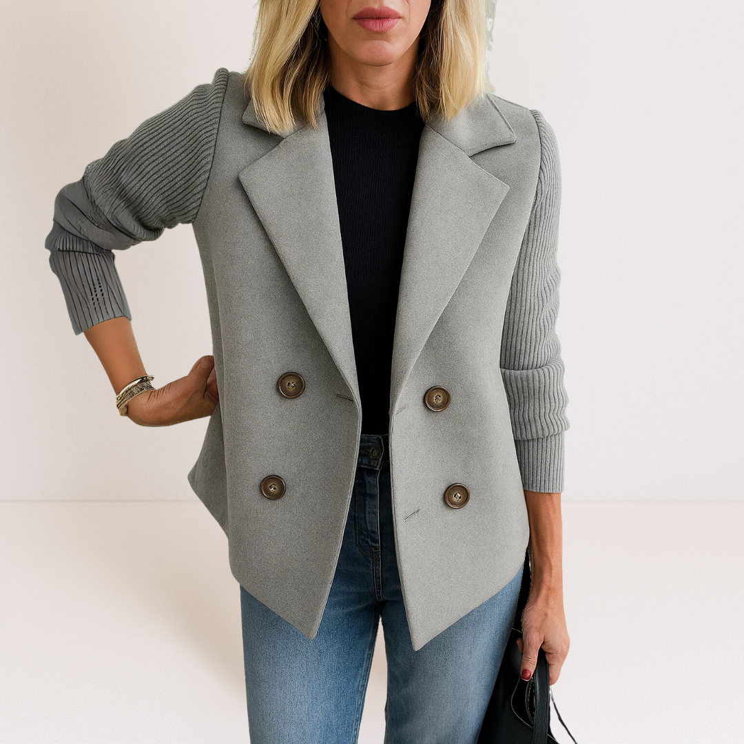 Marta™ | Elegantan Kaput S Pletenim Rukavima