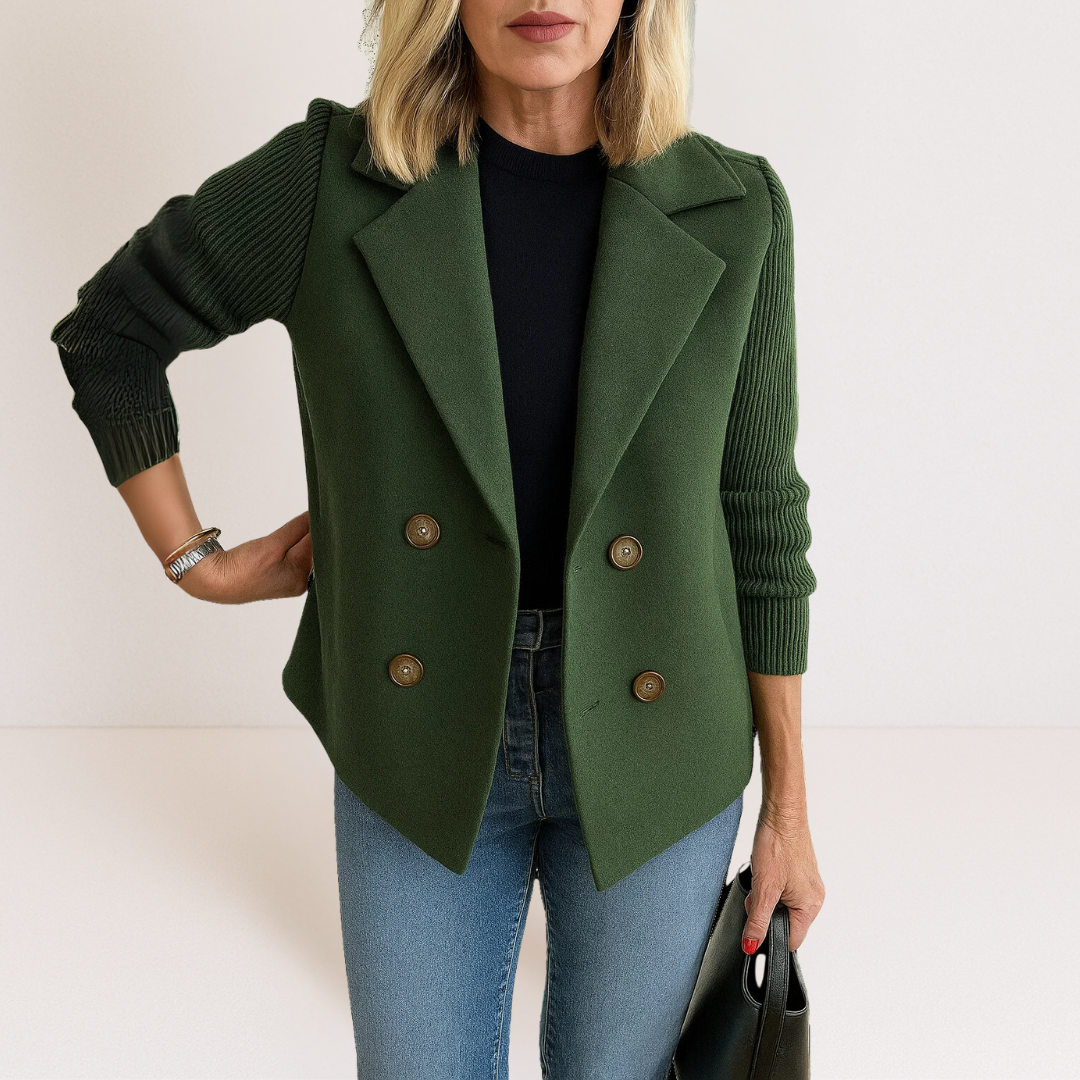 Marta™ | Elegantan Kaput S Pletenim Rukavima
