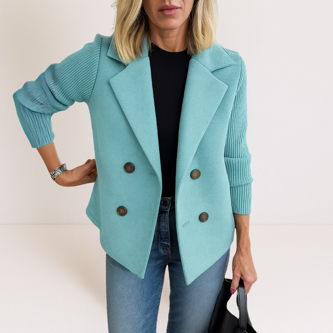 Marta™ | Elegantan Kaput S Pletenim Rukavima