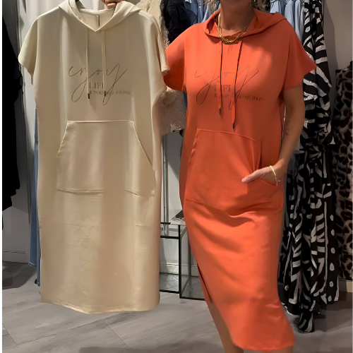 Saskia™ | Svakodnevna haljina s kapuljačom