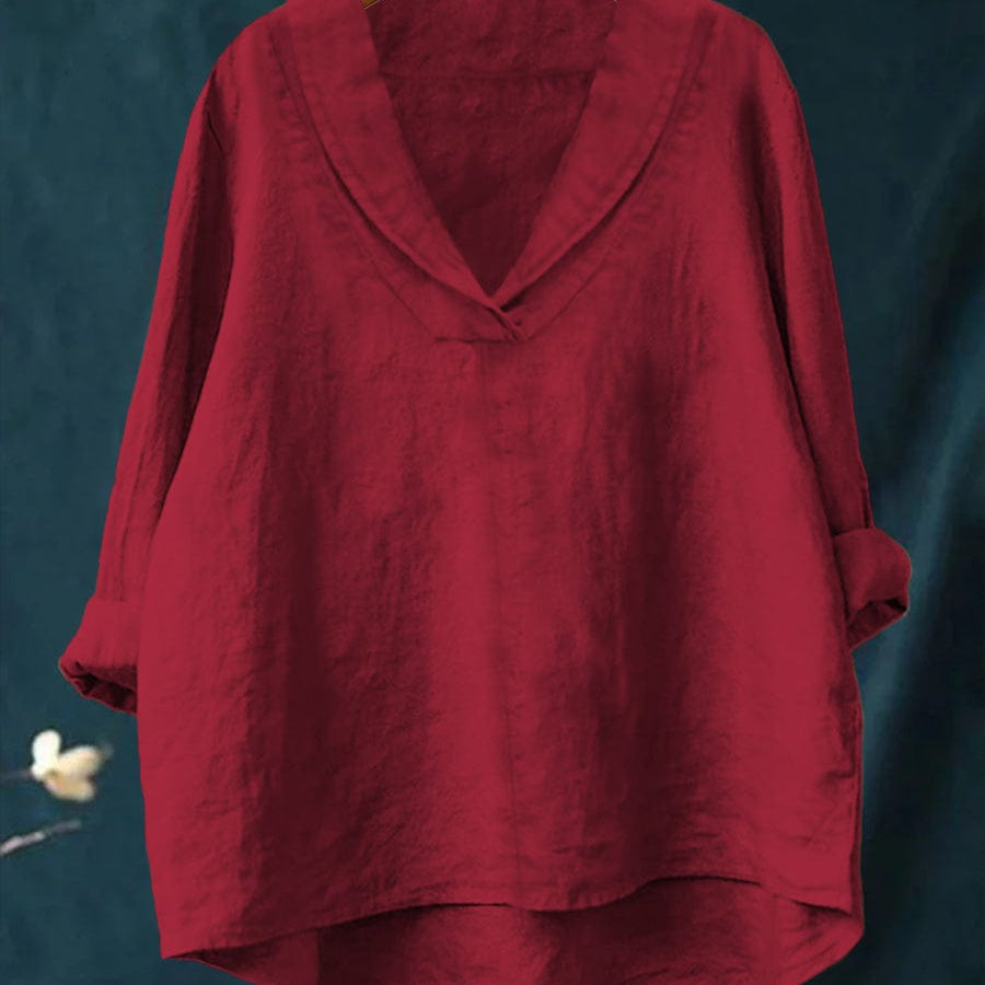 Samantha | Elegantna Ljetna Bluza od Lana