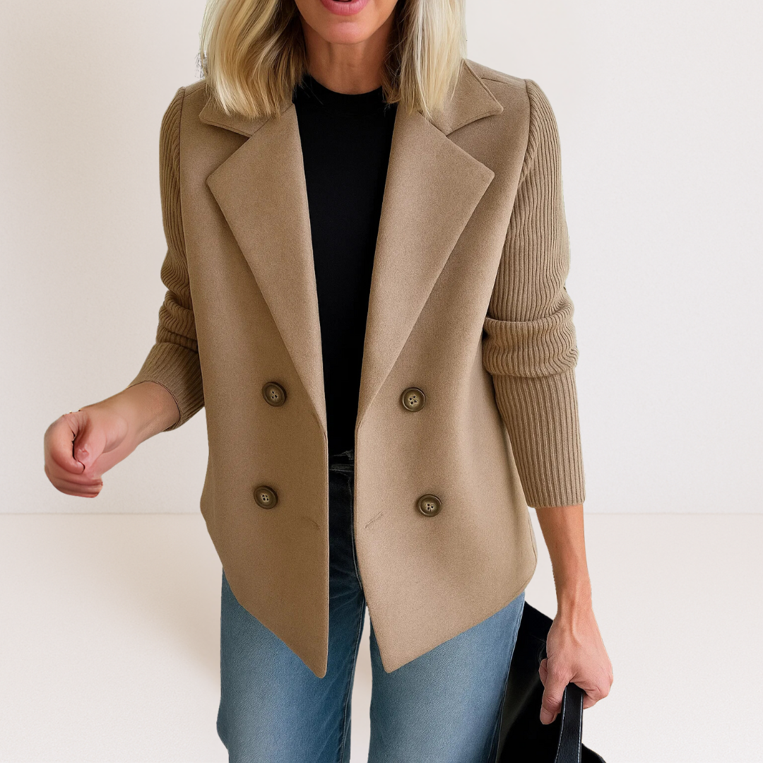 Marta™ | Elegantan Kaput S Pletenim Rukavima