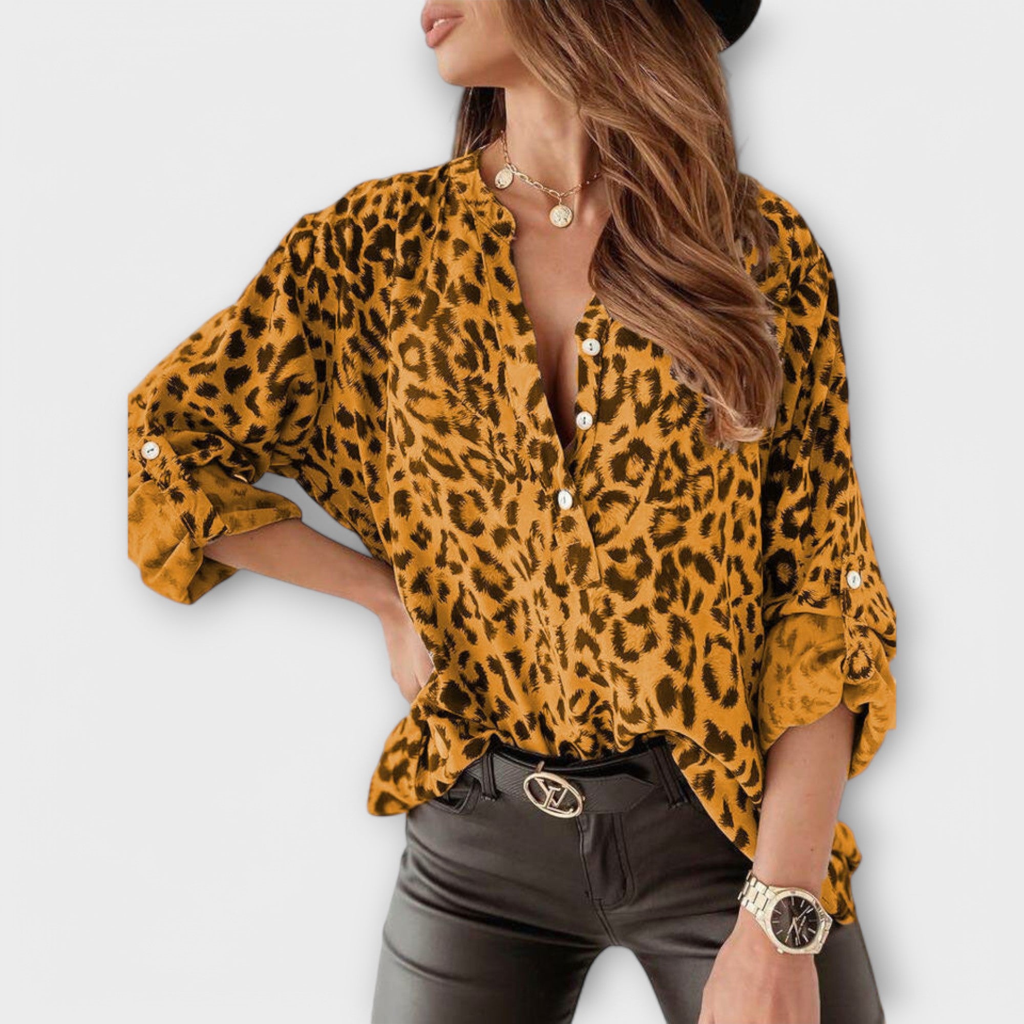 Iara | Moderni bluz s leopard uzorkom
