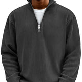 Adonis - Elegantni Pulover s Zip Ovratnikom