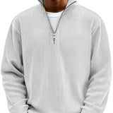 Adonis - Elegantni Pulover s Zip Ovratnikom