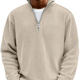 Adonis - Elegantni Pulover s Zip Ovratnikom