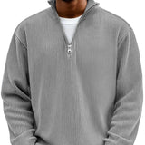 Adonis - Elegantni Pulover s Zip Ovratnikom