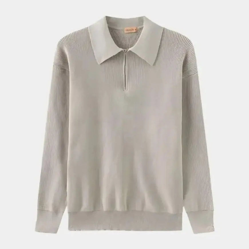 David™ | Zip Polo Pulover