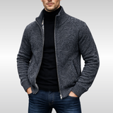 Henley – Zip pleteni kardigan