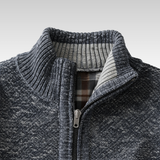 Henley – Zip pleteni kardigan
