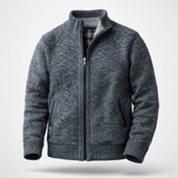 Henley – Zip pleteni kardigan