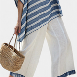Constança| Set od platna s plavim prugama inspiriran Mediteranom