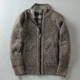 Henley – Zip pleteni kardigan