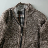 Henley – Zip pleteni kardigan