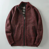 Henley – Zip pleteni kardigan