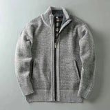 Henley – Zip pleteni kardigan