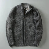 Henley – Zip pleteni kardigan