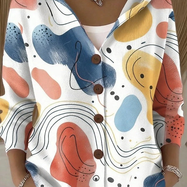 Tímea - Šareni patchwork kaput s kapuljačom