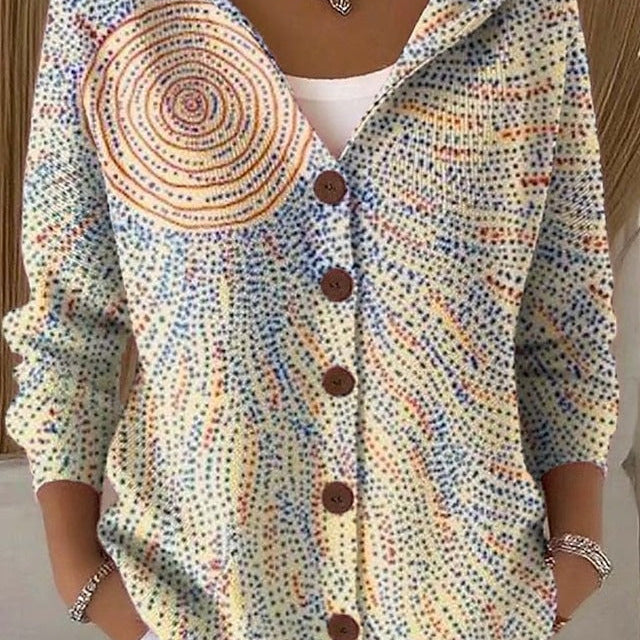 Tímea - Šareni patchwork kaput s kapuljačom