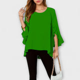 Aria - Blusa od laganog materijala s okruglim izrezom