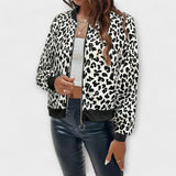 Julija - Elegantna Leopard Print Jakna