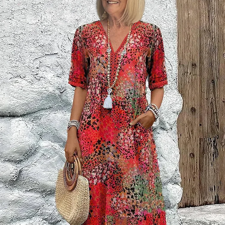 Lia | Ženska Midi Haljina od Lagane Tkanine
