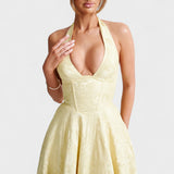 Effie - Midi haljina s V izrezom