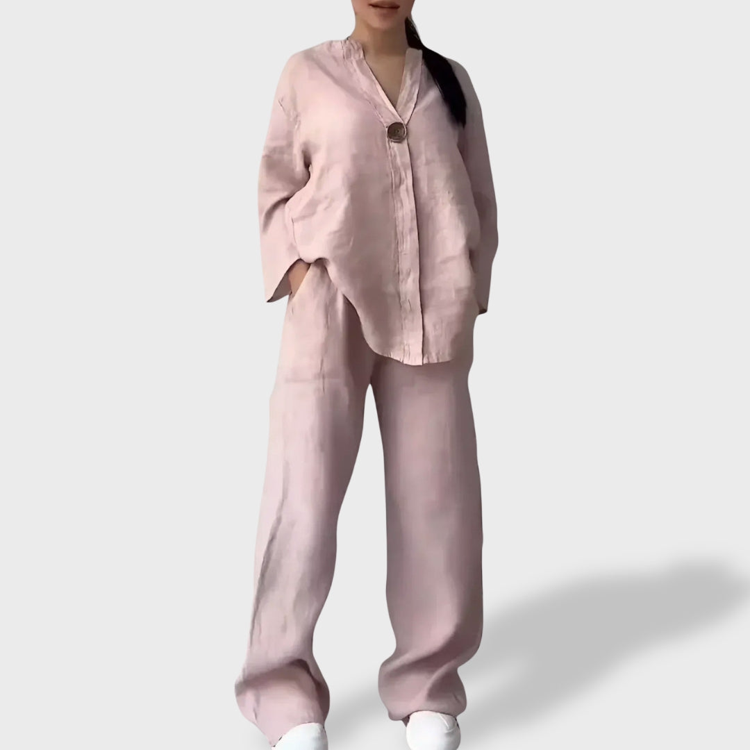 Letícia™ | Lagani laneni komplet za ljeto