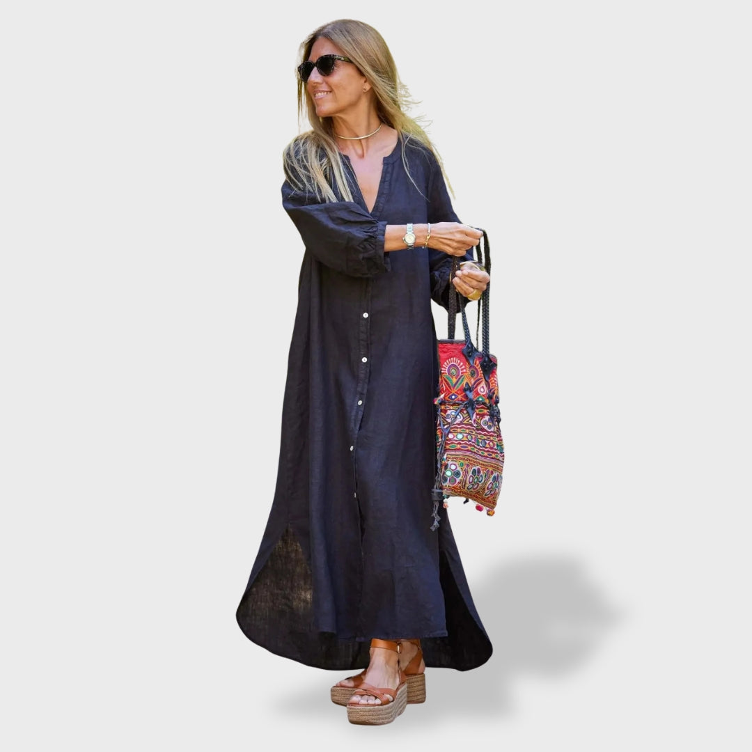 Eva™ ｜Ljetna Haljina od Pamuka i Ljena