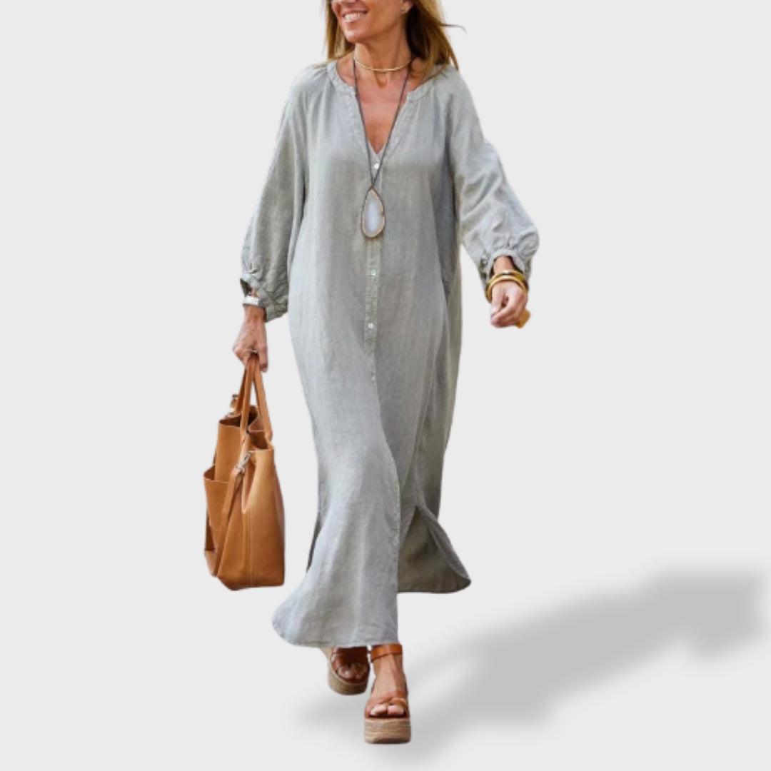 Eva™ ｜Ljetna Haljina od Pamuka i Ljena