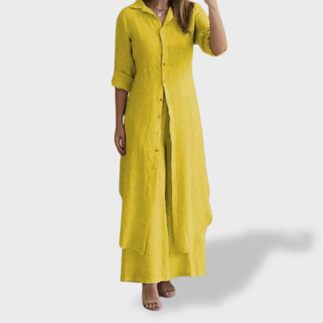 Vivenne | Luksuzni dvodijelni komplet od lana