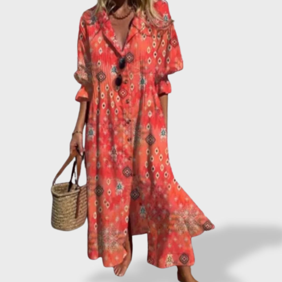 Odessa - Boho Lino Haljina