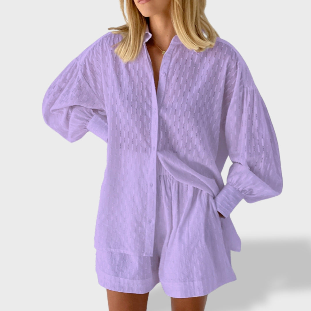 Maud | Elegantan komplet od lanenih košulja i hlača