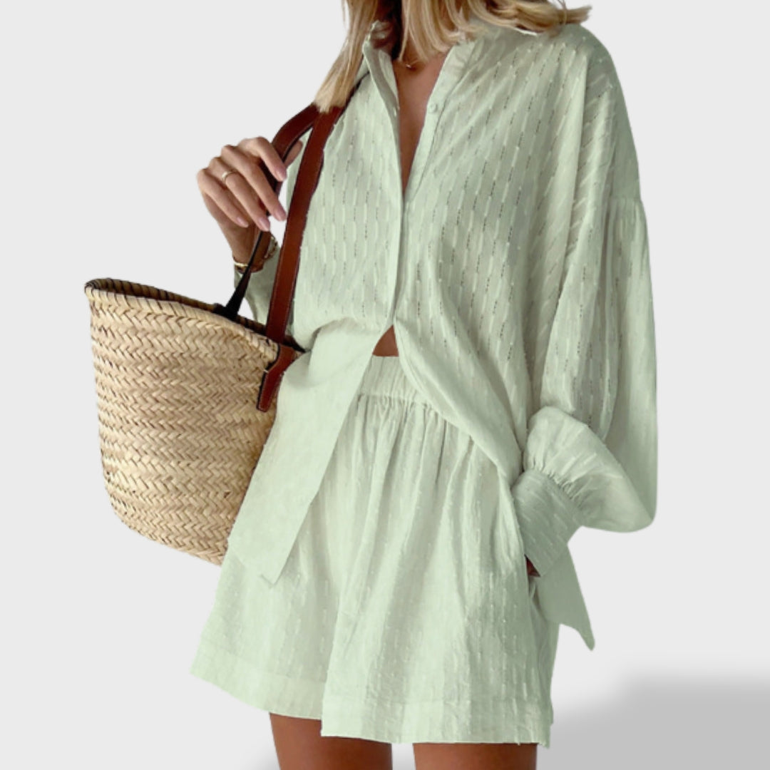 Maud | Elegantan komplet od lanenih košulja i hlača