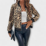 Raquel - Elegantni Model Jakne s Leopardskim Uzorkom