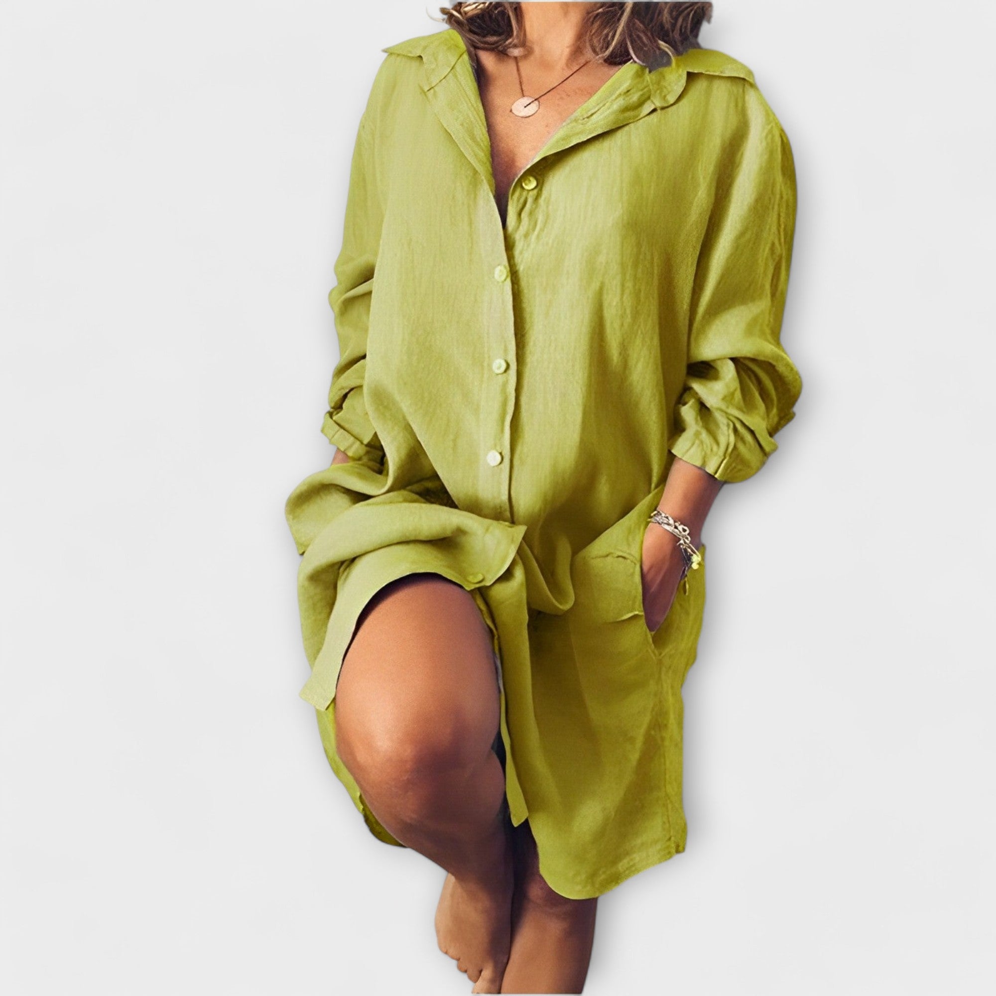 Raquel - Ljetna lanena bluzica