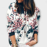 Andreia - Elegantna bomber jakna s cvjetnim uzorkom