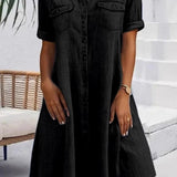 Patricia | Midi haljina u casual traper stilu